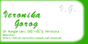 veronika gorog business card